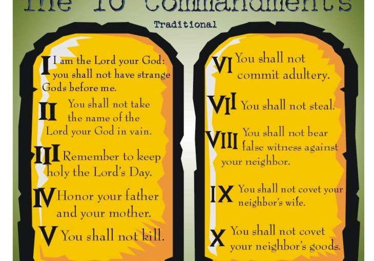 Ten Commandments Then and Now